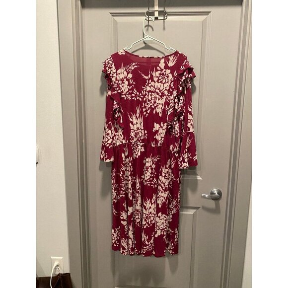 Sew in Love Burgundy Floral Dress 2XL β NWT! - Picture 3 of 5
